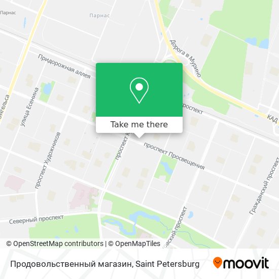 Продовольственный магазин map