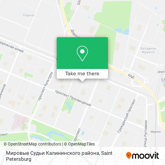 Мировые Судьи Калининского района map