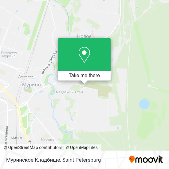 Муринское Кладбище map