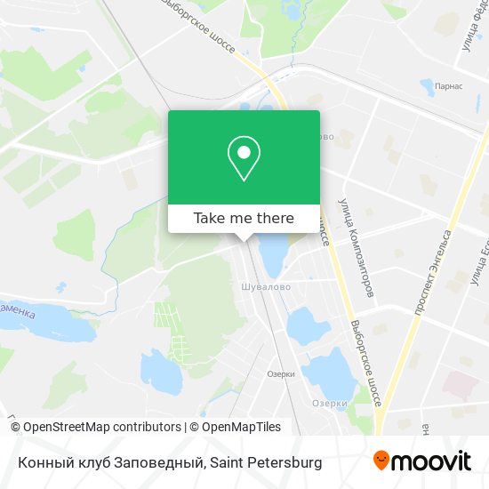 Конный клуб Заповедный map