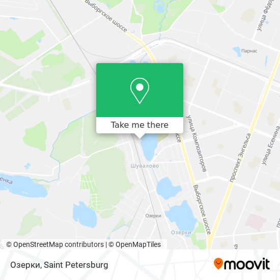 Озерки map