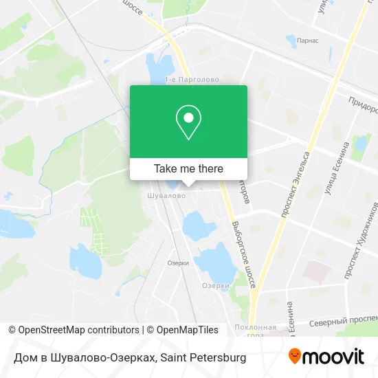 Дом в Шувалово-Озерках map