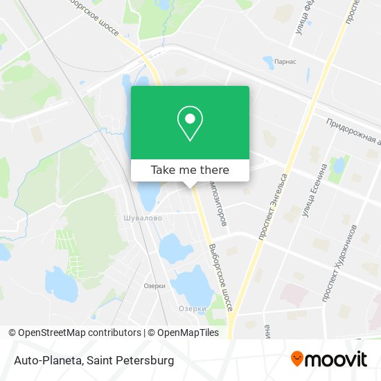 Auto-Planeta map