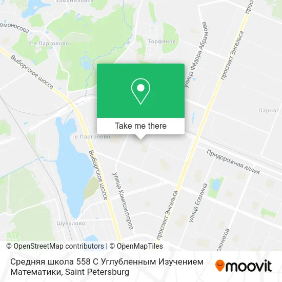 Средняя школа 558 С Углубленным Изучением Математики map