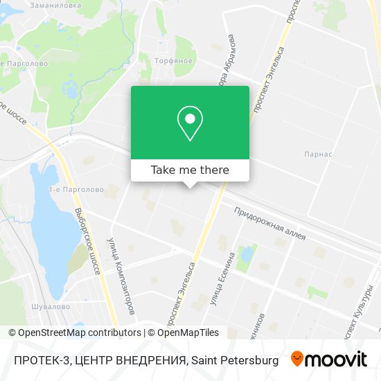 ПРОТЕК-3, ЦЕНТР ВНЕДРЕНИЯ map