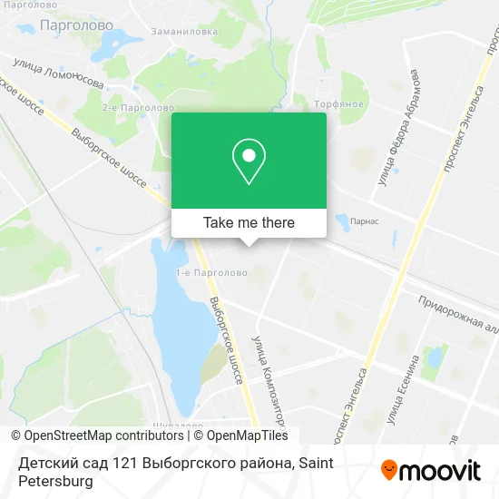 Детский сад 121 Выборгского района map