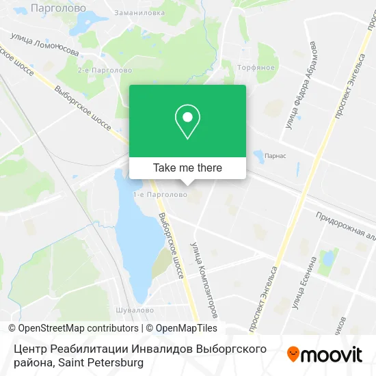 Центр Реабилитации Инвалидов Выборгского района map