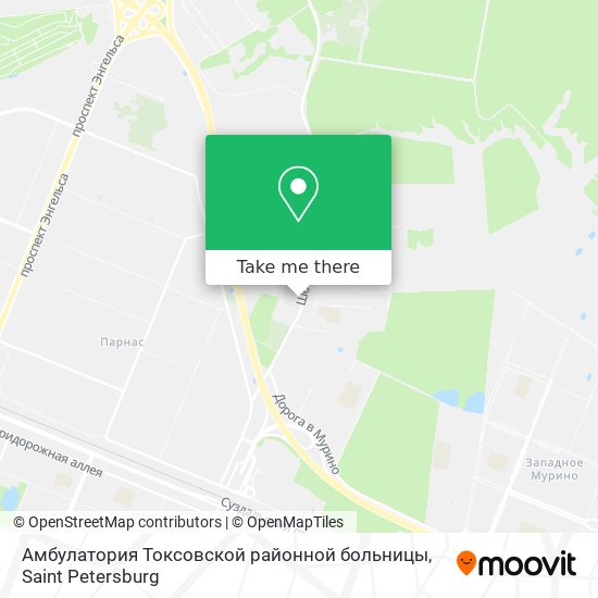 Амбулатория Токсовской районной больницы map