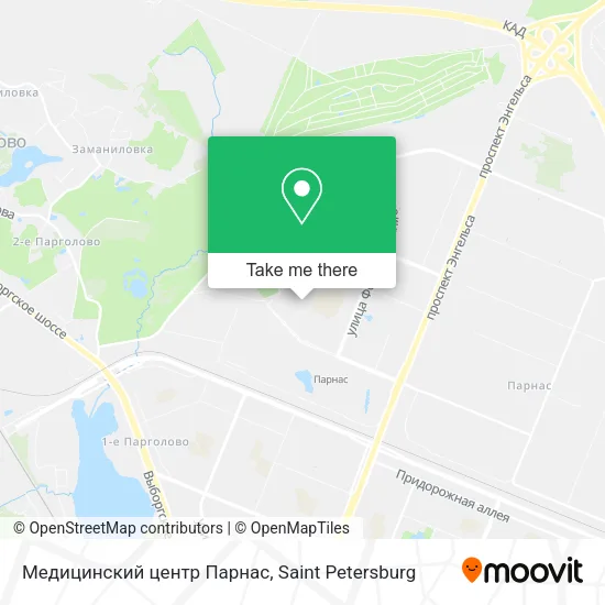 Медицинский центр Парнас map