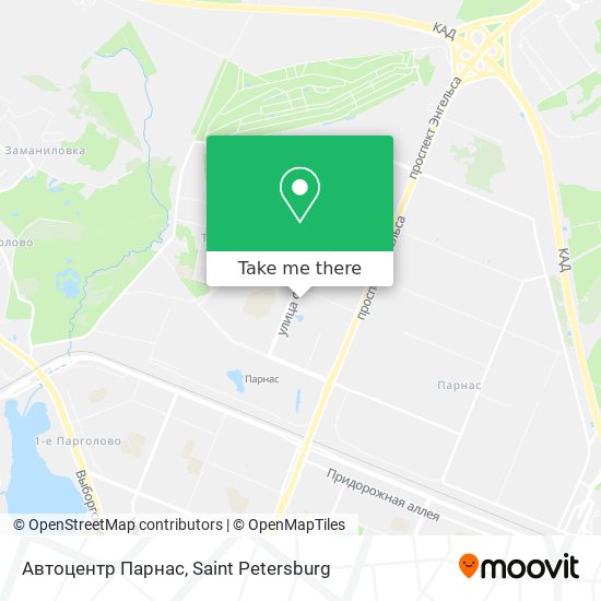 Автоцентр Парнас map