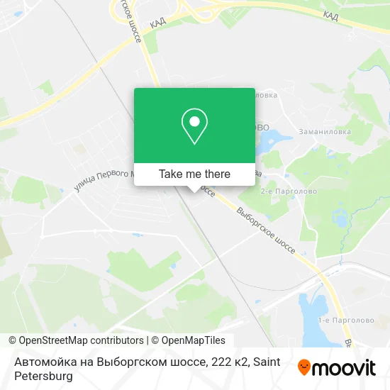 Автомойка на Выборгском шоссе, 222 к2 map