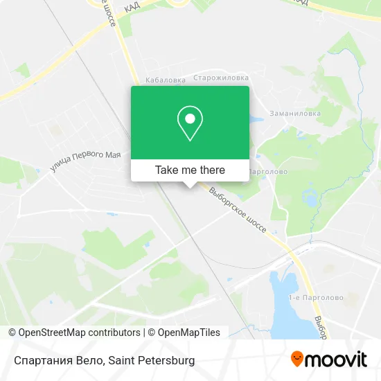 Спартания Вело map