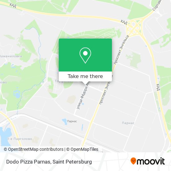 Dodo Pizza Parnas map