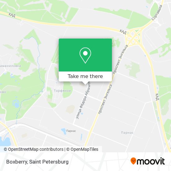 Boxberry map