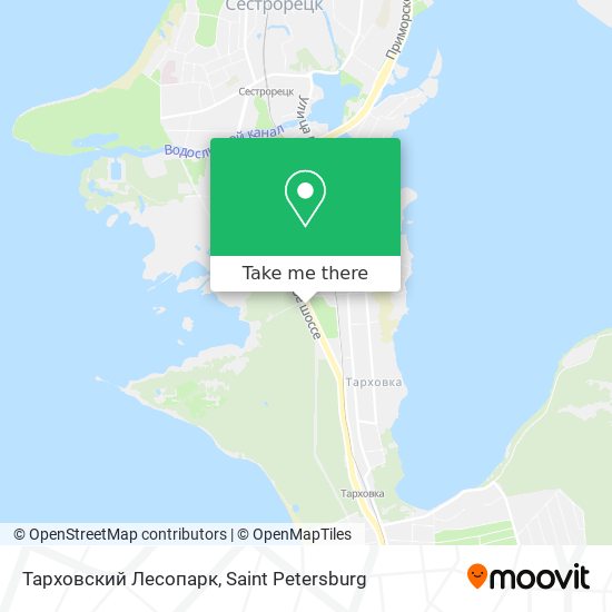 Тарховский Лесопарк map