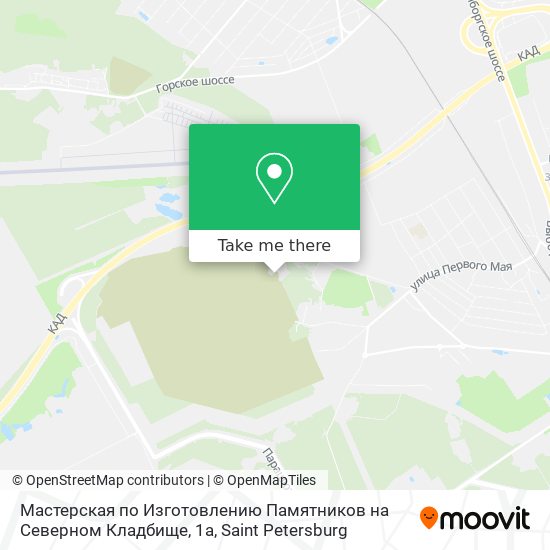 Мастерская по Изготовлению Памятников на Северном Кладбище, 1а map