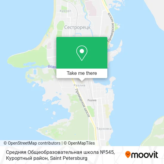Средняя Общеобразовательная школа №545, Курортный район map