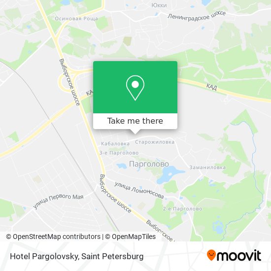 Hotel Pargolovsky map
