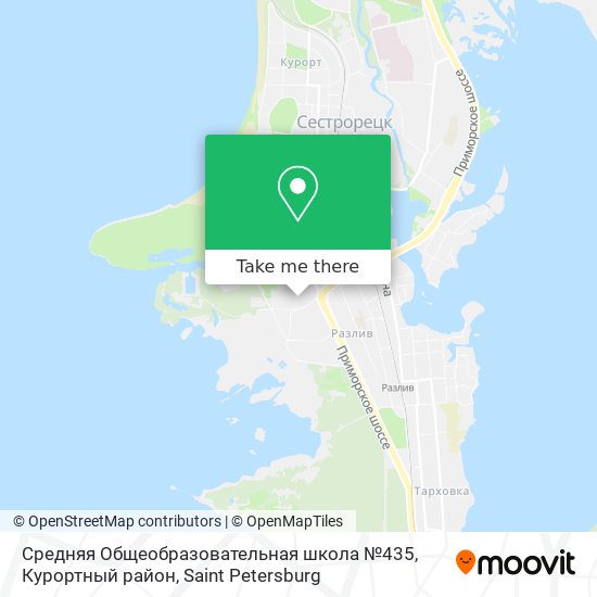 Средняя Общеобразовательная школа №435, Курортный район map