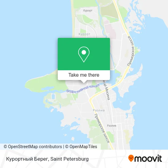 Курортный Берег map