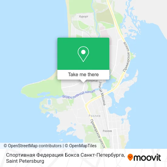 Спортивная Федерация Бокса Санкт-Петербурга map