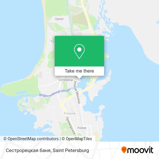 Сестрорецкая баня map