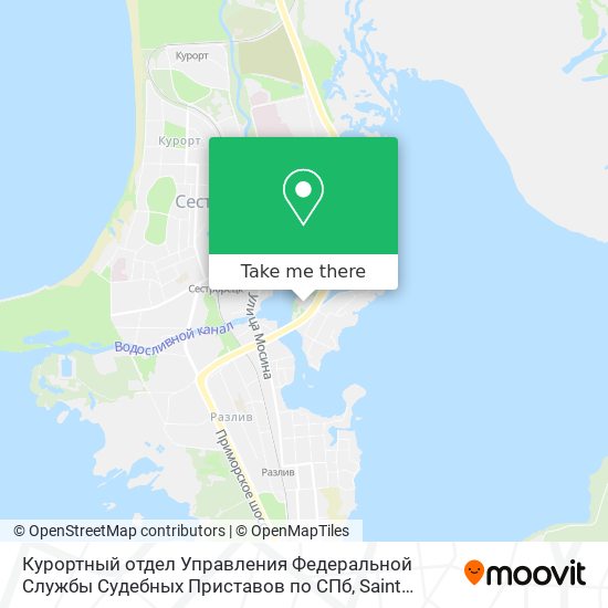 Курортный отдел Управления Федеральной Службы Судебных Приставов по СПб map