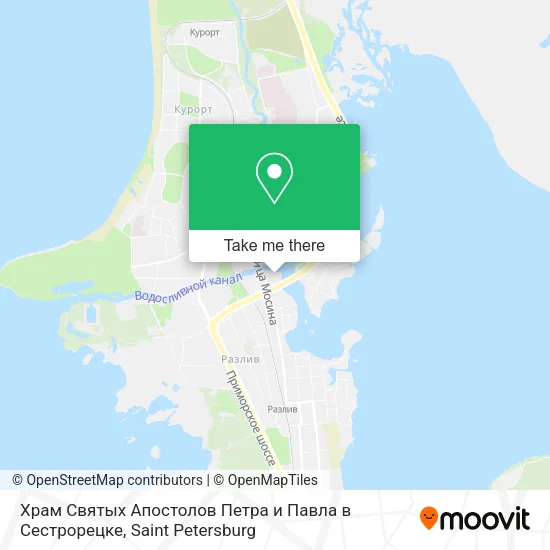 Храм Святых Апостолов Петра и Павла в Сестрорецке map