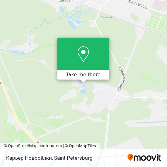 Карьер Новосёлки map