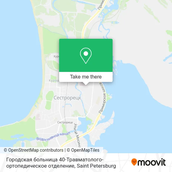 Городская больница 40-Травматолого-ортопедическое отделение map