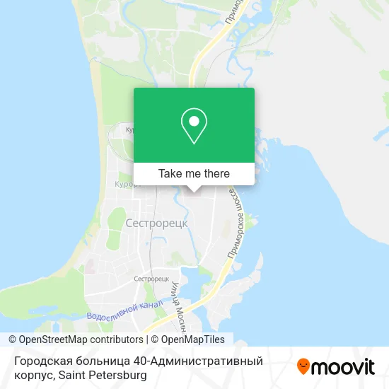 Городская больница 40-Административный корпус map