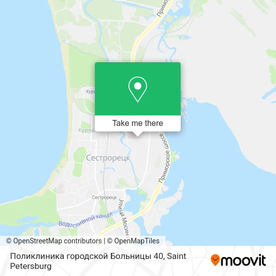 Поликлиника городской Больницы 40 map
