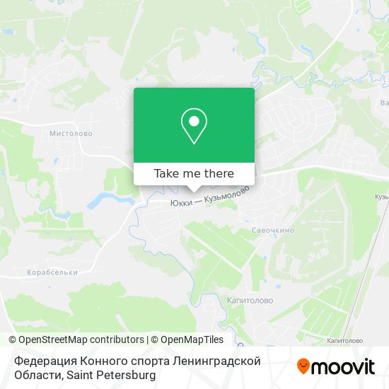 Федерация Конного спорта Ленинградской Области map