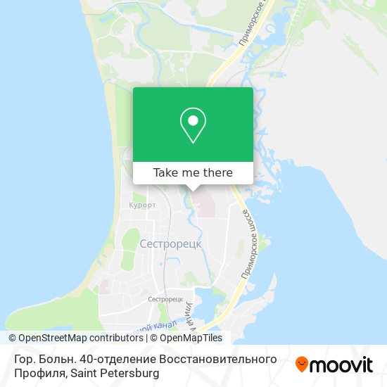 Гор. Больн. 40-отделение Восстановительного Профиля map