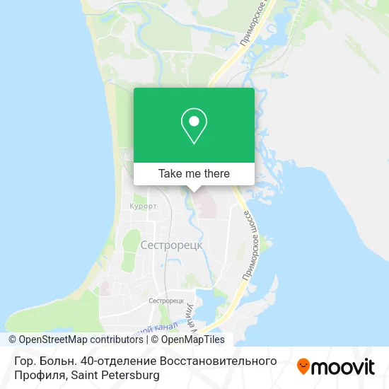 Гор. Больн. 40-отделение Восстановительного Профиля map