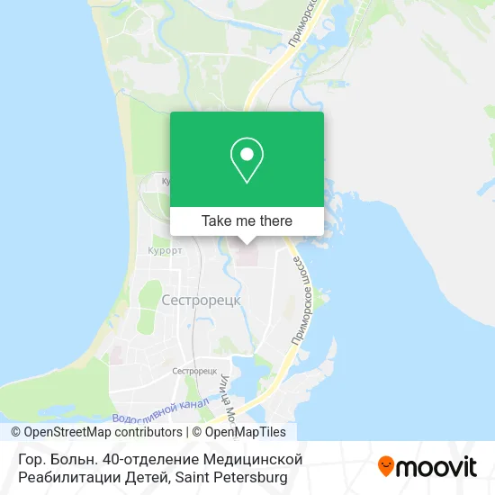 Гор. Больн. 40-отделение Медицинской Реабилитации Детей map
