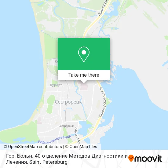 Гор. Больн. 40-отделение Методов Диагностики и Лечения map