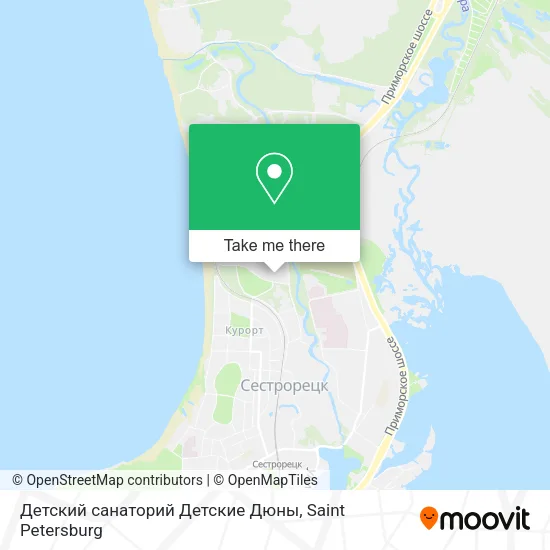Детский санаторий Детские Дюны map