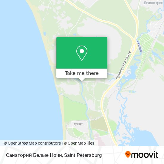 Санаторий Белые Ночи map