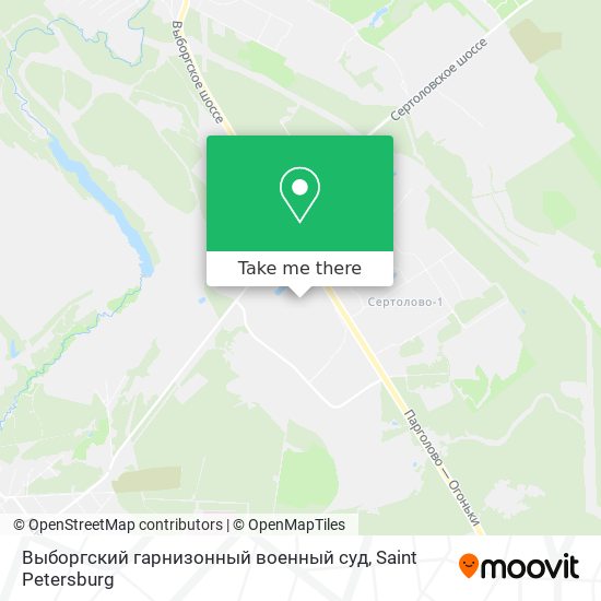Выборгский гарнизонный военный суд map