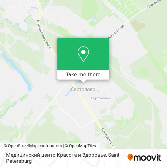 Медицинский центр Красота и Здоровье map