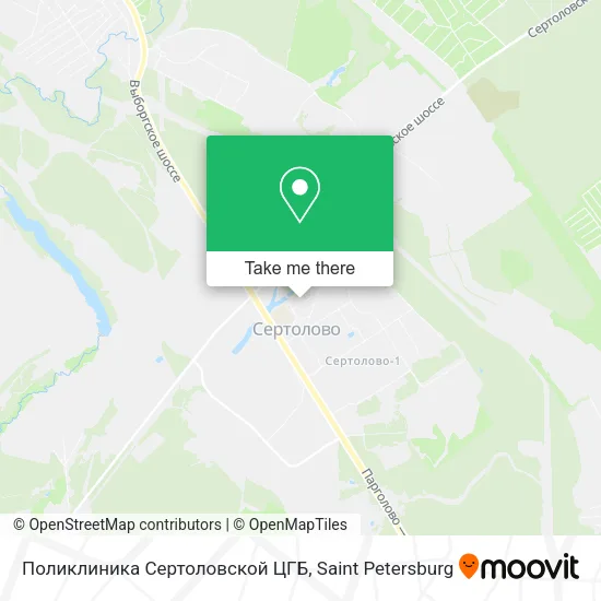 Поликлиника Сертоловской ЦГБ map