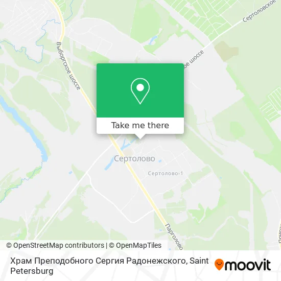 Храм Преподобного Сергия Радонежского map