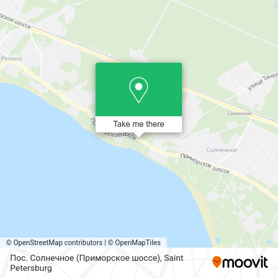 Пос. Солнечное (Приморское шоссе) map