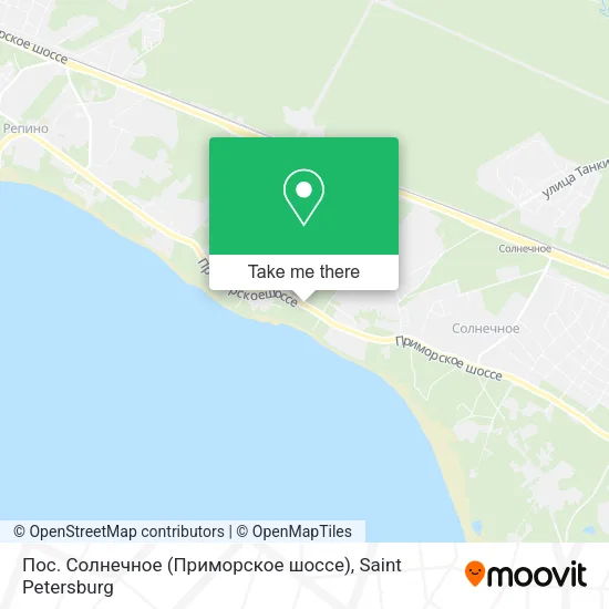 Пос. Солнечное (Приморское шоссе) map