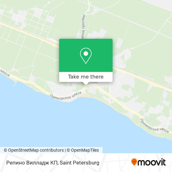 Репино Вилладж КП map