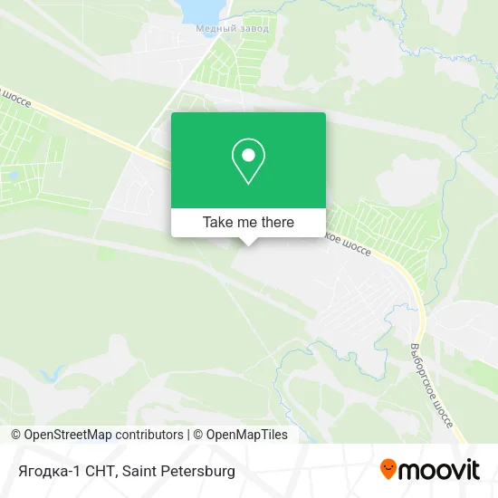 Ягодка-1 СНТ map