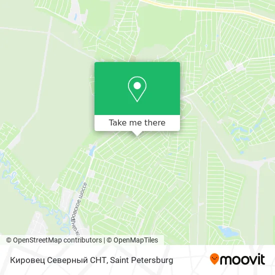 Кировец Северный СНТ map