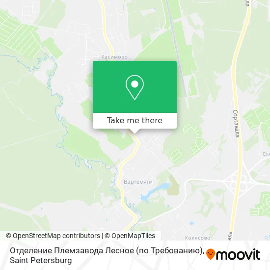Отделение Племзавода Лесное (по Требованию) map