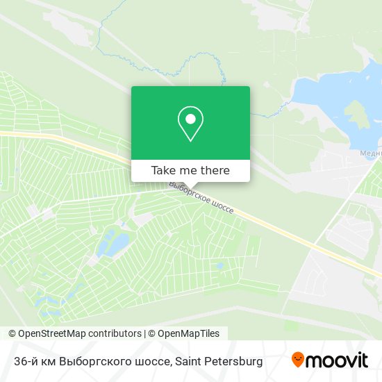 36-й км Выборгского шоссе map